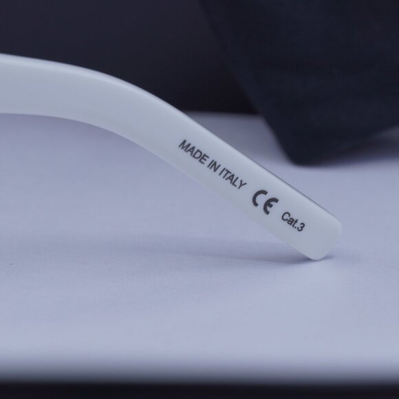 Saint Laurent SL1 020 Square Sunglasses - White/Black/Grey main image 4